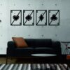 FONDO4 Set Ases de Baraja – 4 piezas, 120 × 40 cm